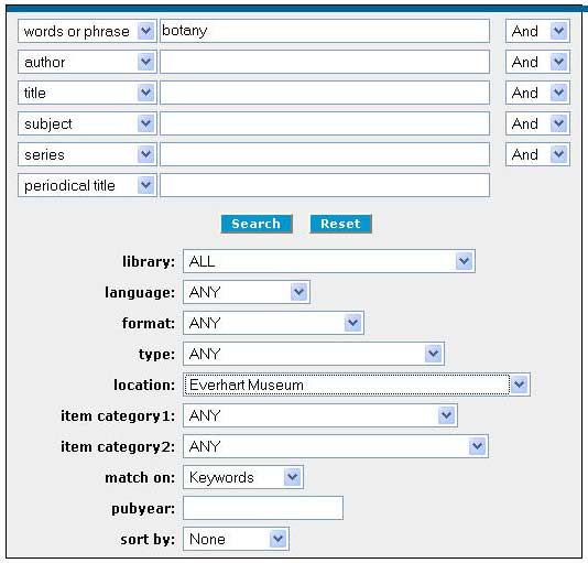 Searching Everhart Museum