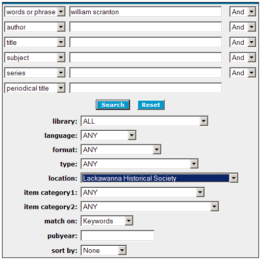 Searching Lackawanna Historical Society